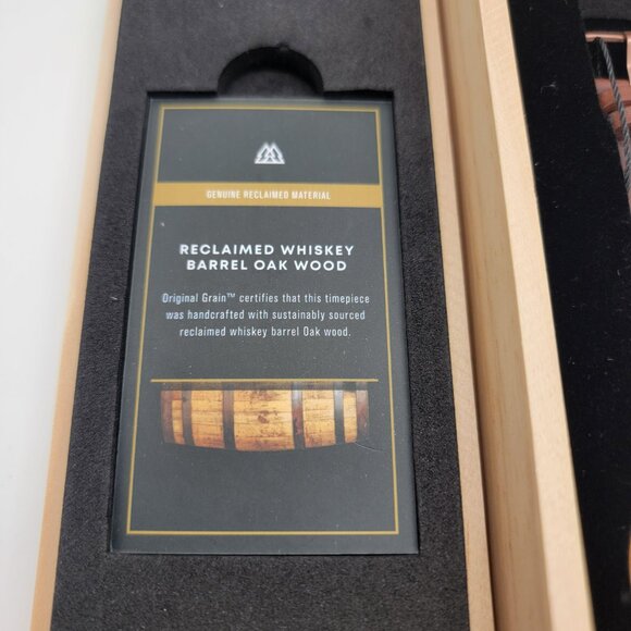 New Original Grain Men Watch Whiskey Espresso Minimalist 40mm Italian Leather - Picture 15 of 16